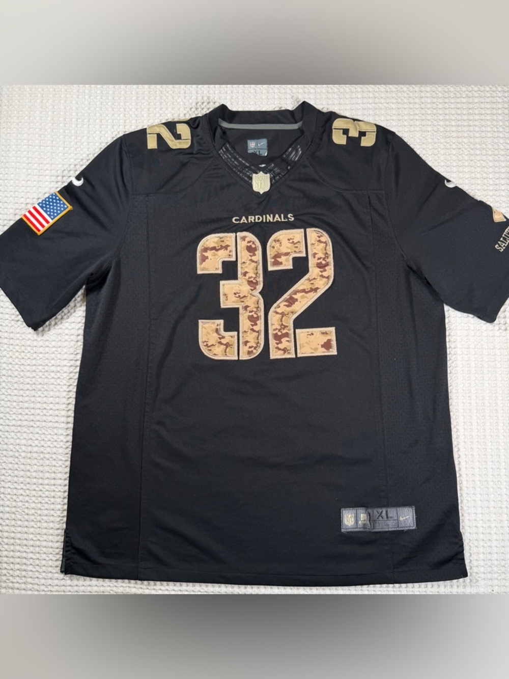 Nike Cardinals Mathieu #32 Salute To Service Jersey Mens XL Black Camo NFL